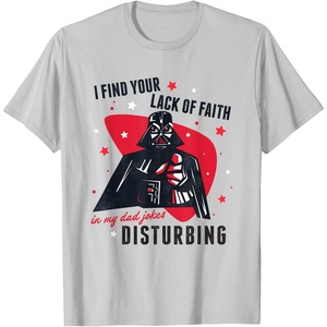 image:imageStar Wars Classic Fathers Day Darth Vader Dad Jokes Logo TShirtSilver Grey