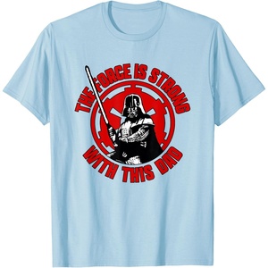 image:imageStar Wars Classic Fathers Day Force Is Strong With This Dad TShirtBaby Blue