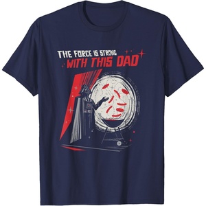 image:imageStar Wars Classic Fathers Day Force Strong With This Dad TShirtNavy Blue