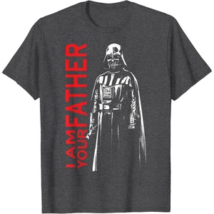 image:imageStar Wars Classic Fathers Day I Am Your Father Darth Vader TShirtDark Heather Grey