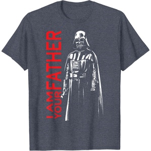 image:imageStar Wars Classic Fathers Day I Am Your Father Darth Vader TShirtHeather Blue