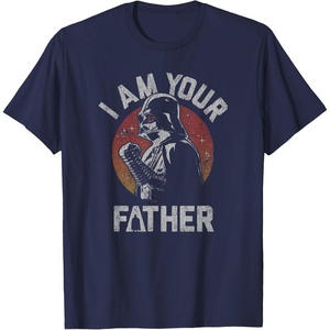image:imageStar Wars Classic Fathers Day I Am Your Father Retro Vader TShirtNavy Blue
