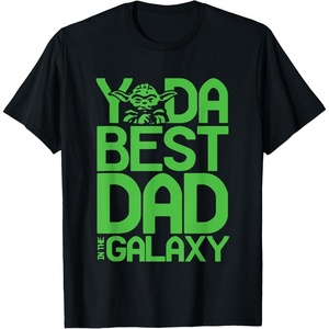 image:imageStar Wars Classic Fathers Day Yoda Best Dad In Galaxy Logo TShirtBlack