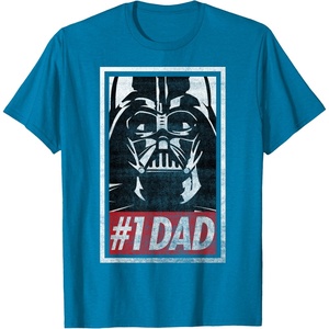 image:imageStar Wars Darth Vader 1 Dad Propaganda Graphic TShirt C1 TShirtSapphire Blue