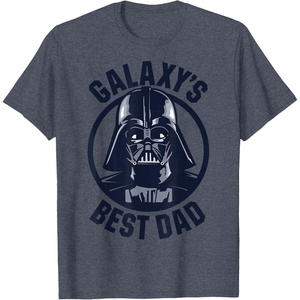 image:imageStar Wars Darth Vader Galaxys Best Dad Graphic TShirt TShirtHeather Blue