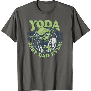 image:imageStar Wars Fathers Day Best Dad Ever Yoda Father TShirtAsphalt Grey