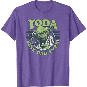 image:imageStar Wars Fathers Day Best Dad Ever Yoda Father TShirtPurple Heather