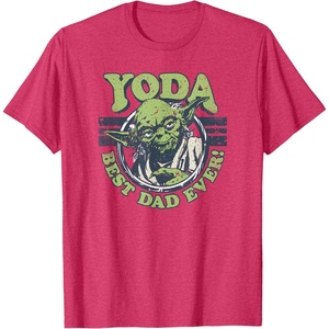 image:imageStar Wars Fathers Day Best Dad Ever Yoda Father TShirtRed Heather