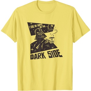 image:imageStar Wars Fathers Day Dark Side Coffee 1 Dad Chest Logo TShirtLemon Yellow