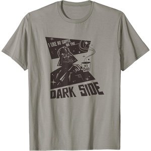 image:imageStar Wars Fathers Day Dark Side Coffee 1 Dad Chest Logo TShirtSlate Grey