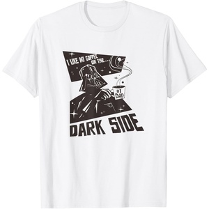 image:imageStar Wars Fathers Day Dark Side Coffee 1 Dad Chest Logo TShirtWhite