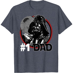 image:imageStar Wars Fathers Day Darth Vader 1 Dad C1 TShirtHeather Blue
