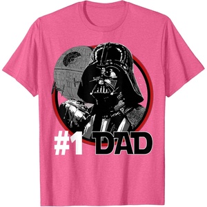 image:imageStar Wars Fathers Day Darth Vader 1 Dad TShirtPink Heather