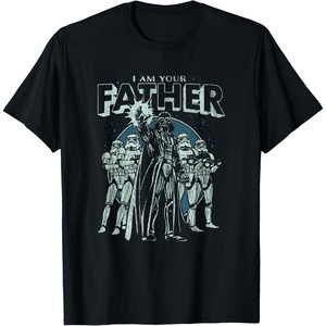 image:imageStar Wars Fathers Day Darth Vader And Stormtroopers Retro TShirtBlack