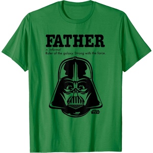 image:imageStar Wars Fathers Day Darth Vader Strong With The Force TShirtKelly Green