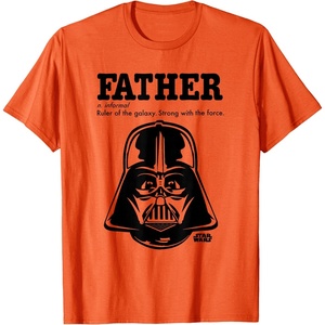 image:imageStar Wars Fathers Day Darth Vader Strong With The Force TShirtOrange