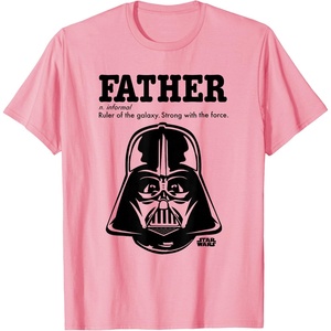 image:imageStar Wars Fathers Day Darth Vader Strong With The Force TShirtPink