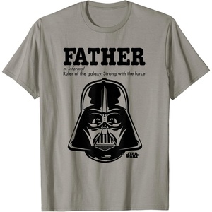 image:imageStar Wars Fathers Day Darth Vader Strong With The Force TShirtSlate Grey