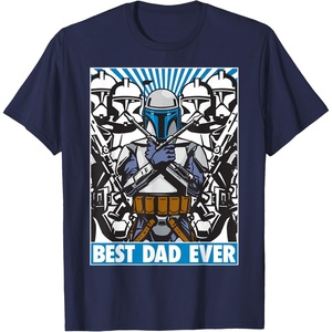 image:imageStar Wars Fathers Day Jango Fett Best Dad Ever TShirtNavy Blue