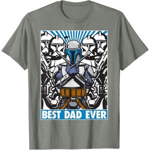 image:imageStar Wars Fathers Day Jango Fett Best Dad Ever TShirtOlive Heather