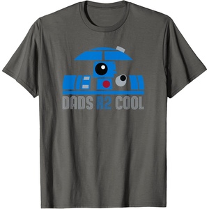 image:imageStar Wars Fathers Day R2D2 Dads R 2 Cool Pun TShirtAsphalt Grey