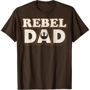 image:imageStar Wars Fathers Day Rebel Dad Vintage Jedi Logo TShirtBrown