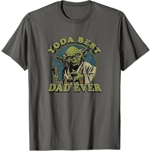 image:imageStar Wars Fathers Day Vintage Yoda Best Dad Ever TShirtAsphalt Grey