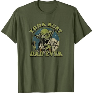 image:imageStar Wars Fathers Day Vintage Yoda Best Dad Ever TShirtOlive Green
