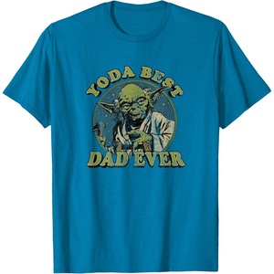 image:imageStar Wars Fathers Day Vintage Yoda Best Dad Ever TShirtSapphire Blue