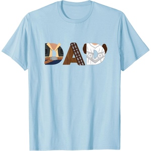 image:imageStar Wars Han Solo Chewbacca Leia Dad Fathers Day Birthday TShirtBaby Blue