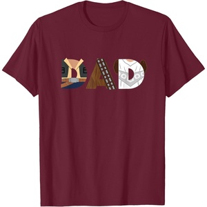 image:imageStar Wars Han Solo Chewbacca Leia Dad Fathers Day Birthday TShirtBurgundy
