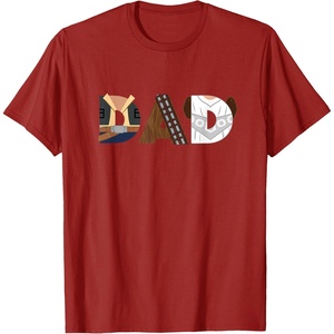 image:imageStar Wars Han Solo Chewbacca Leia Dad Fathers Day Birthday TShirtCranberry Red