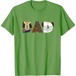 image:imageStar Wars Han Solo Chewbacca Leia Dad Fathers Day Birthday TShirtGrass Green