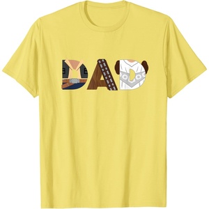 image:imageStar Wars Han Solo Chewbacca Leia Dad Fathers Day Birthday TShirtLemon Yellow