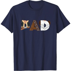 image:imageStar Wars Han Solo Chewbacca Leia Dad Fathers Day Birthday TShirtNavy Blue