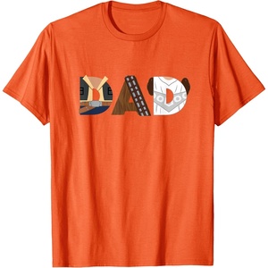 image:imageStar Wars Han Solo Chewbacca Leia Dad Fathers Day Birthday TShirtOrange