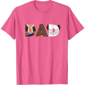 image:imageStar Wars Han Solo Chewbacca Leia Dad Fathers Day Birthday TShirtPink Heather