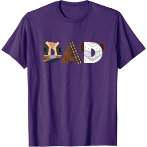 image:imageStar Wars Han Solo Chewbacca Leia Dad Fathers Day Birthday TShirtPurple