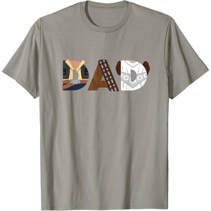 image:imageStar Wars Han Solo Chewbacca Leia Dad Fathers Day Birthday TShirtSlate Grey