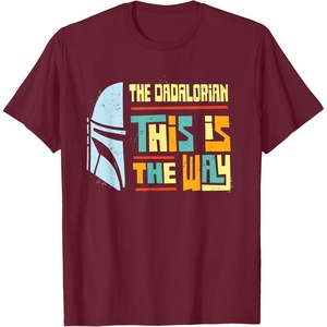 image:imageStar Wars The Dadalorian This is the Way Fathers Day Gift TShirtBurgundy