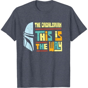 image:imageStar Wars The Dadalorian This is the Way Fathers Day Gift TShirtHeather Blue