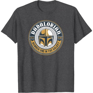 image:imageStar Wars The Mandalorian Dadalorian TShirtDark Heather Grey