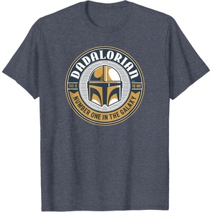 image:imageStar Wars The Mandalorian Dadalorian TShirtHeather Blue