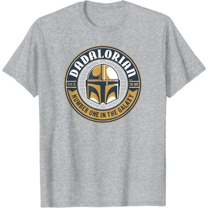 image:imageStar Wars The Mandalorian Dadalorian TShirtHeather Grey