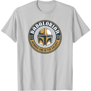 image:imageStar Wars The Mandalorian Dadalorian TShirtSilver Grey
