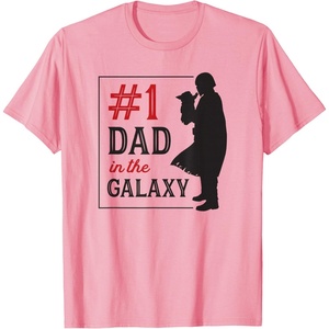 image:imageStar Wars The Mandalorian Fathers Day 1 Dad In Galaxy Logo TShirtPink