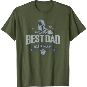 image:imageStar Wars The Mandalorian Fathers Day Best Dadalorian TShirtOlive Green