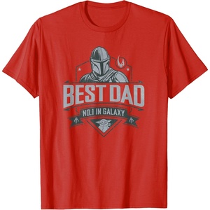 image:imageStar Wars The Mandalorian Fathers Day Best Dadalorian TShirtRed