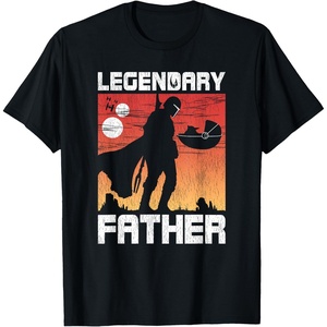 image:imageStar Wars The Mandalorian Fathers Day Legendary Father TShirtBlack