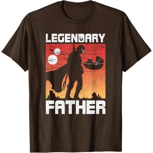 image:imageStar Wars The Mandalorian Fathers Day Legendary Father TShirtBrown